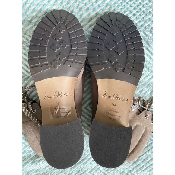 Sam Edelman Manchester Suede Lace-Up Ankle Boots - Picture 5 of 12